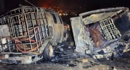 SE INCENDIAN CAMIONETAS HUACHICOLERAS EN&nbsp;HIDALGO