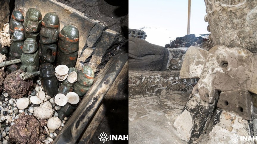 INAH DESCUBRE EN EL TEMPLO MAYOR LA OFRENDA MÁS GRANDE ATRIBUIDA A MOTECUHZOMA&nbsp;I