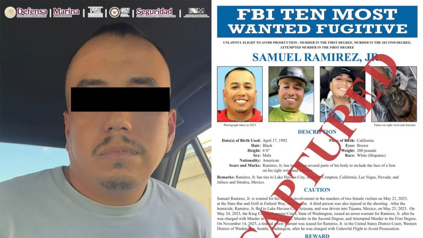 🚨 CAPTURAN EN CULIACÁN A UNO DE LOS MÁS BUSCADOS POR EL FBI; OFRECÍAN RECOMPENSA DE 1 MILLÓN DE&nbsp;DÓLARES