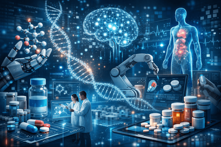 LA IA ACELERA LA CREACIÓN DE MEDICAMENTOS Y RECONFIGURA EL NEGOCIO DE LA&nbsp;SALUD