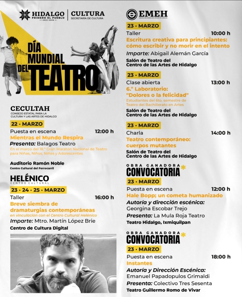 HIDALGO CELEBRA EL DÍA MUNDIAL DEL TEATRO CON FUNCIONES Y ACTIVIDADES EN VARIOS&nbsp;MUNICIPIOS