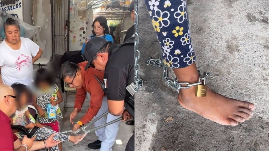 HALLAN EN REYNOSA A DOS NIÑAS CON CADENAS EN LOS PIES; INVESTIGAN MALTRATO&nbsp;INFANTIL