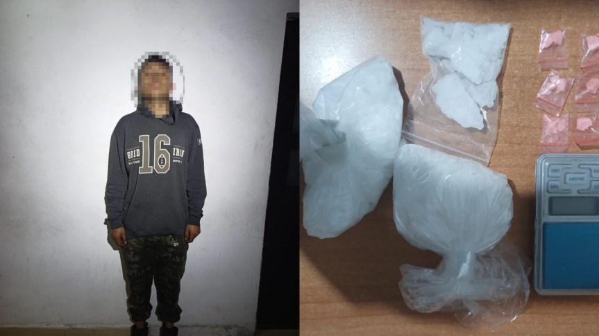 DETIENEN A HOMBRE CON 300 GRAMOS DE CRISTAL EN LA PACHUCA–TULANCINGO