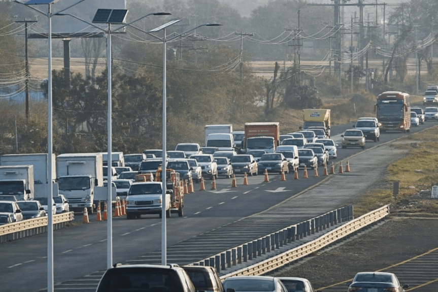 CIRCULACIÓN FLUIDA EN PACHUCA, PERO OBRAS GENERAN CARGA VEHICULAR EN LA&nbsp;MÉXICO–PACHUCA
