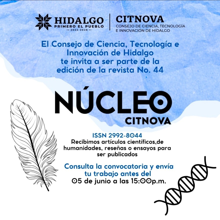CITNOVA ABRE CONVOCATORIA PARA SU REVISTA CIENTÍFICA; RECIBIRÁN ARTÍCULOS HASTA&nbsp;JUNIO