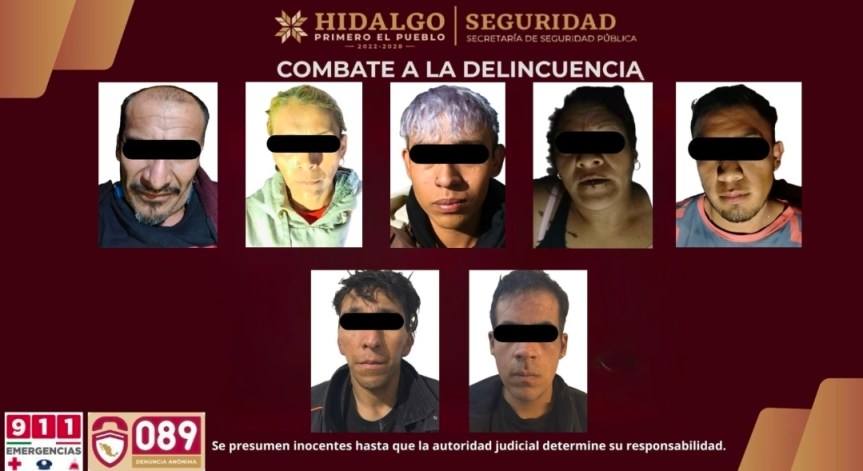 DESMANTELAN RED DE NARCOMENUDEO EN TIZAYUCA; DETIENEN A SIETE Y ASEGURAN&nbsp;DROGA