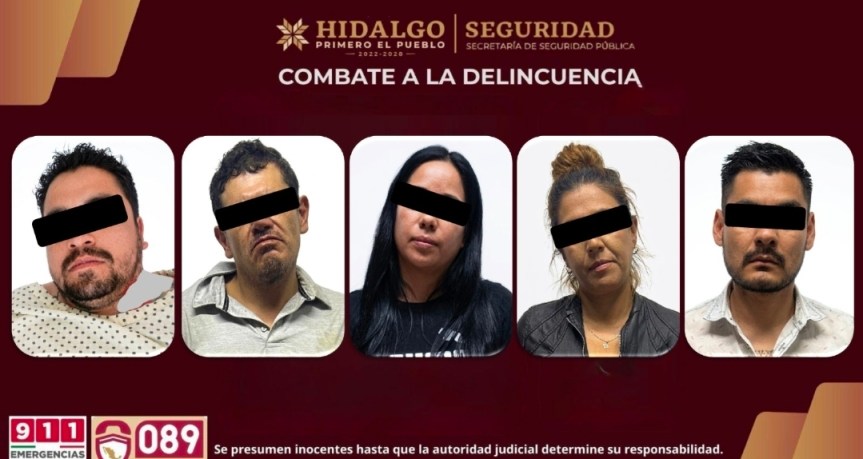 SSPH DETIENE A CINCO PERSONAS TRAS HOMICIDIOS EN TLANALAPA; INVESTIGACIÓN SIGUE&nbsp;ABIERTA